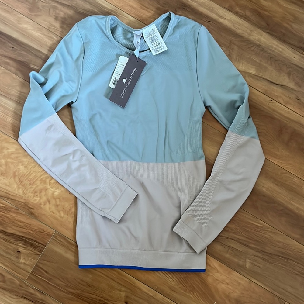Adidas x Stella McCartney yoga sports exercise long sleeve top small